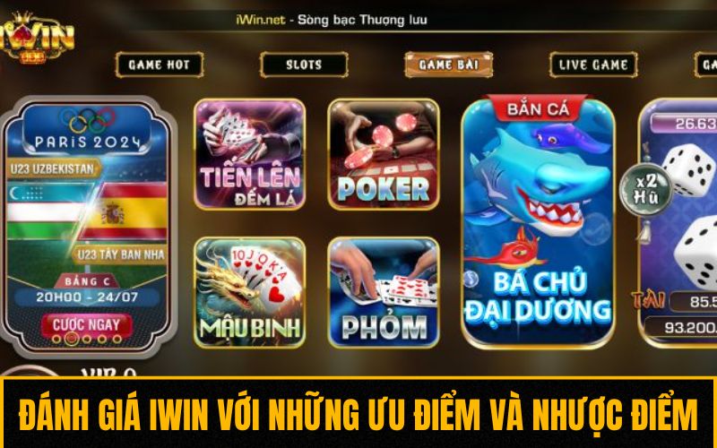 Đánh giá iWin với những ưu điểm và nhược điểm