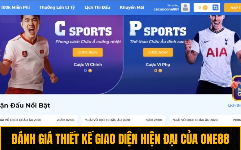Đánh giá thiết kế giao diện hiện đại của One88