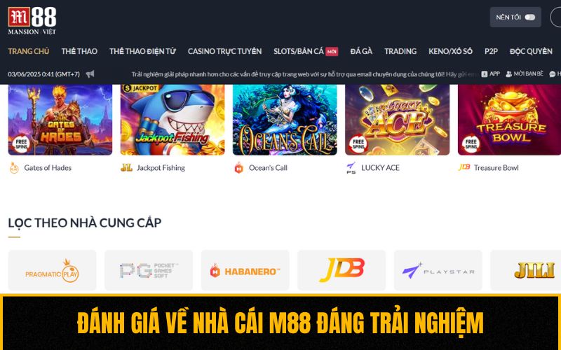 Đánh giá về nhà cái M88 đáng trải nghiệm