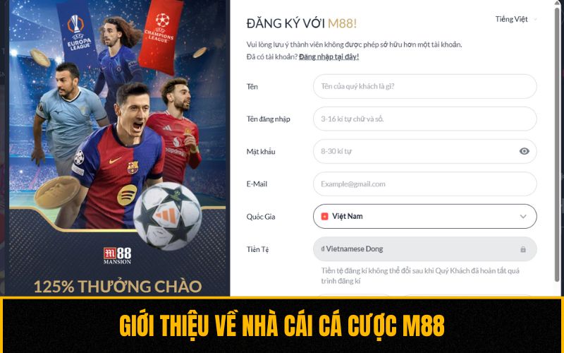 Giới thiệu về nhà cái cá cược M88
